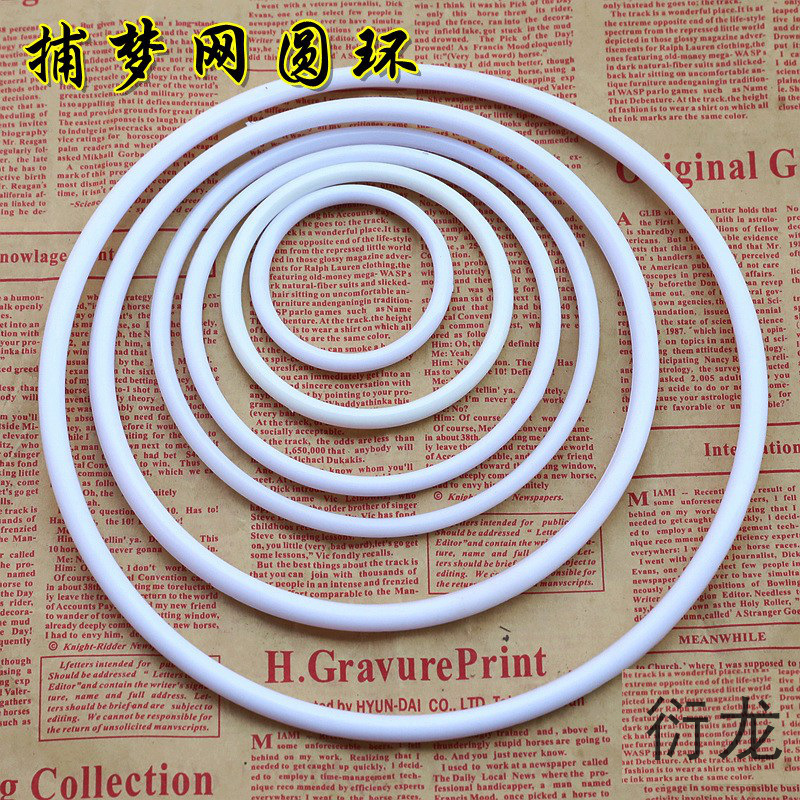 DIY Dream Catcher Handmade Accessories Material White Plastic Rubber Ring Circle Dream Catcher Hoop Wholesale DIY Dream Catcher Handmade Accessories Material White Plastic Rubber Ring Circle Dream Catcher Hoop Wholesale