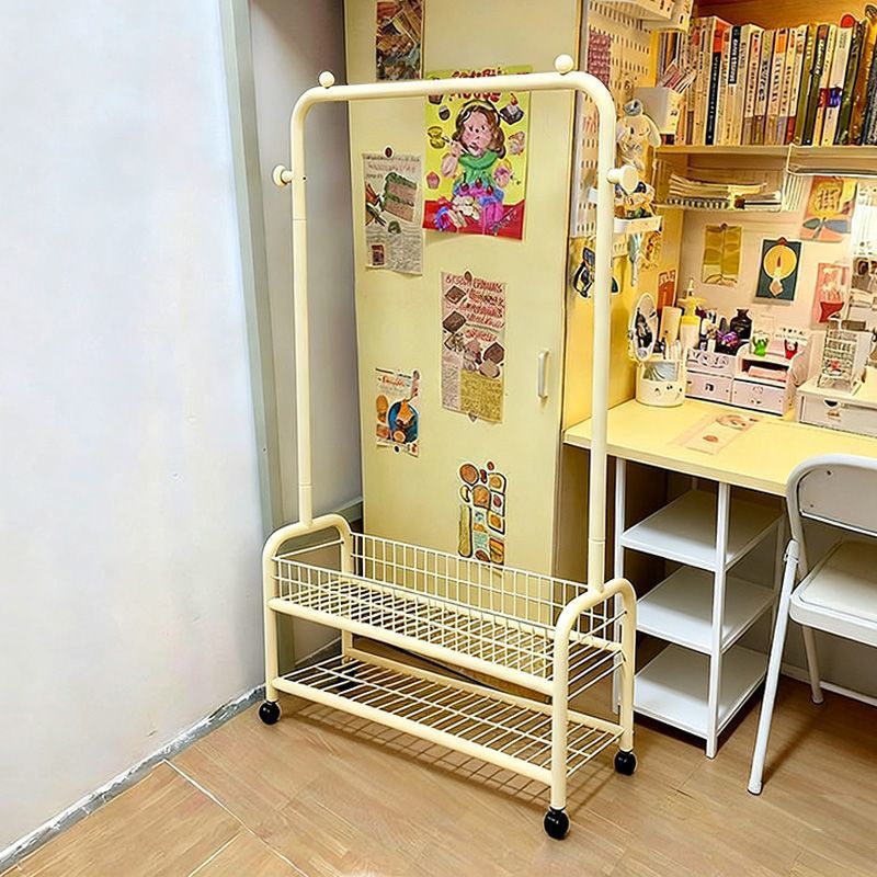Clothes Drying Rack Floor-Standing Bedroom Removable Household Clothes Rack Balcony Clothes Rack Indoor Simple Rod Coat Rack