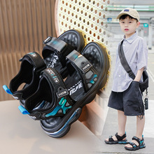 男童凉鞋2024新款夏季韩版儿童鞋子中大童宝宝软底气垫牛皮沙滩鞋