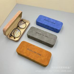 Оптовая продажа с фабрики, новый квадратный футляр для очков с рисунком овцы, большая оправа, плоский свет, близорукость, анти-синий свет, пресбиопия, железная коробка, можно напечатать