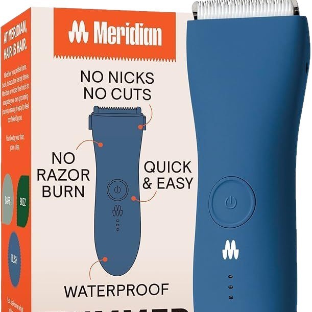 国境を越えた人気の MERIDIAN Manscape 男性と女性の体毛トリマー防水電動ボールトリマー|undefined