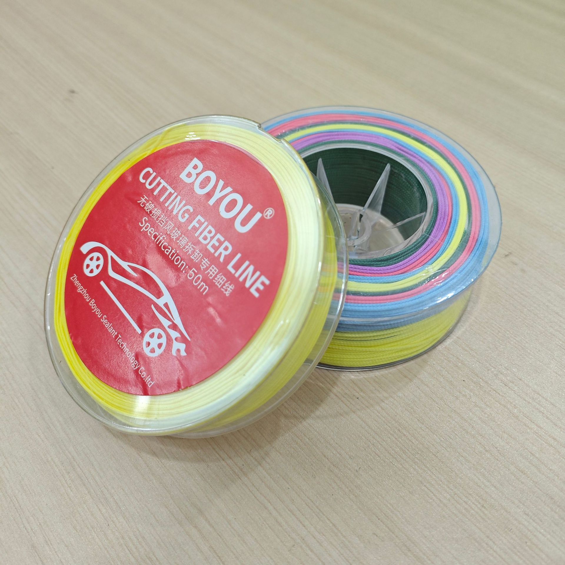 BOYOU automotive glass removal soft wire 100m original fiber heat-resistant and wear-resistant, won't damage paint