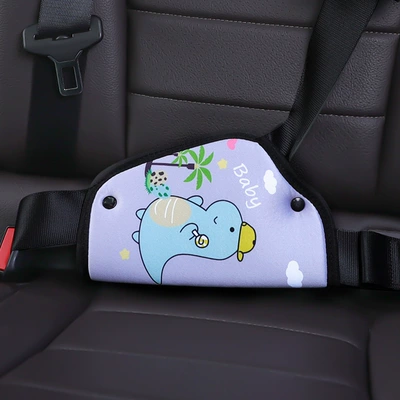 Seat belt shoulder pad: Fixer Creative Cartoon Car - dinosaur-baby-belly-protector