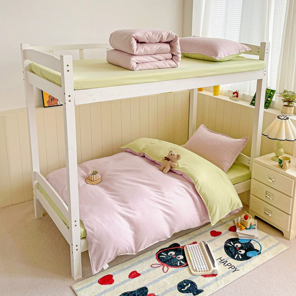 Milk pink bubble green