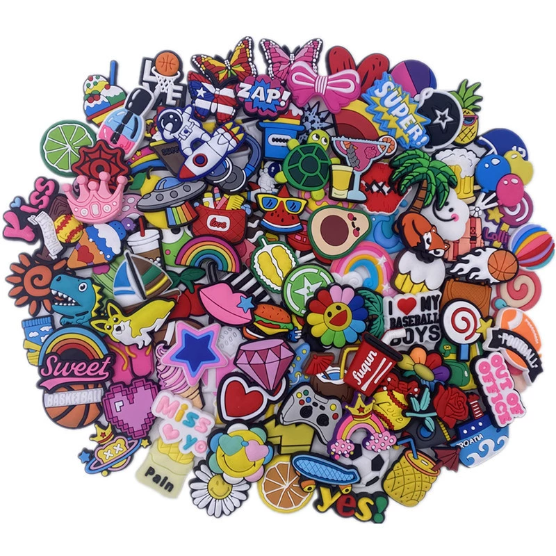 Отверстие аксессуары для обуви цветок обуви 100 не повторяющиеся Мультяшные пряжки для обуви аксессуары цветок для обуви DIY декоративные аксессуары Пряжка под крокодила