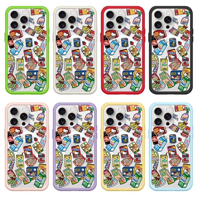 Rhino Shield Magnetic Iphone16Pro Max Mobile Phone Case Back Panel Two-In-One 15P Cartoon 14P Snack Cat 13P