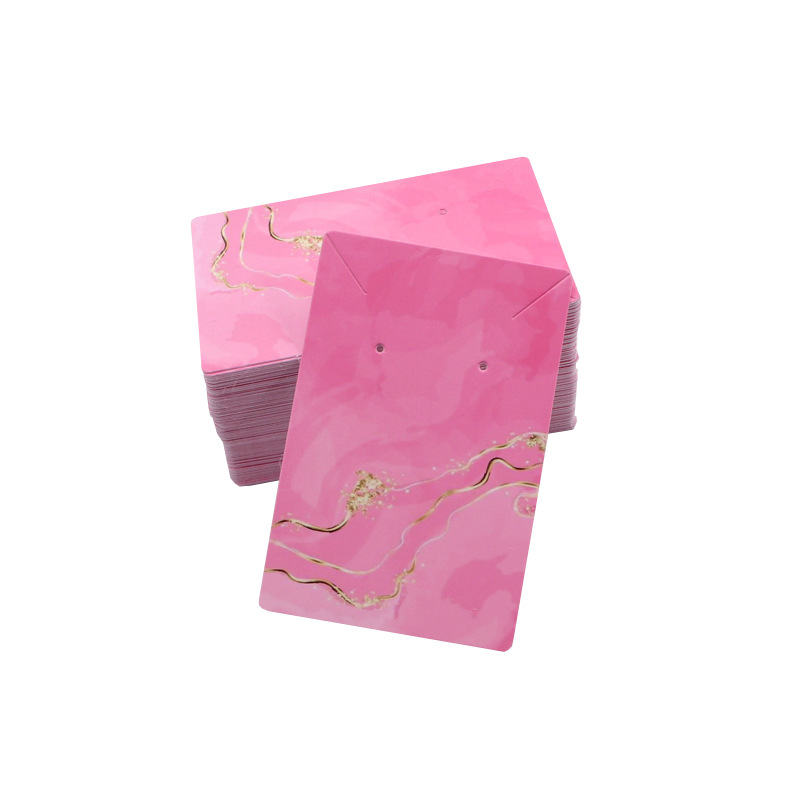Paper Card Material Pastoral Simple Style Tie Dye Paper Card Wholesale Jewelry Packaging Cardboard
