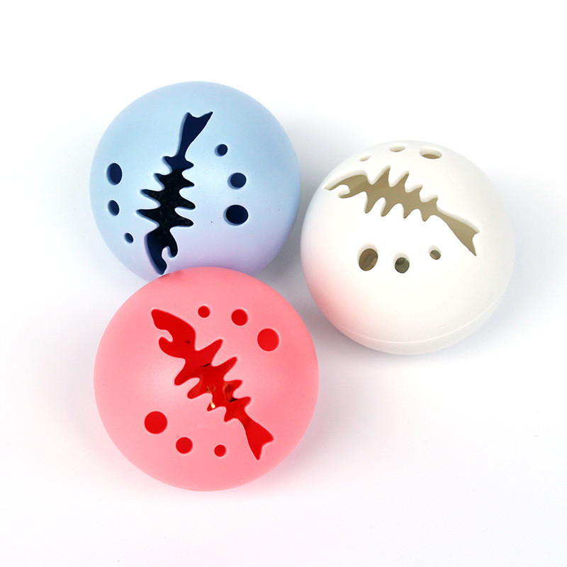 [Traje] gato Bola de juguete Sonido luminoso bola en forma de pez gato Bola de menta gato Bola de rasguño divertido gato bola mascota