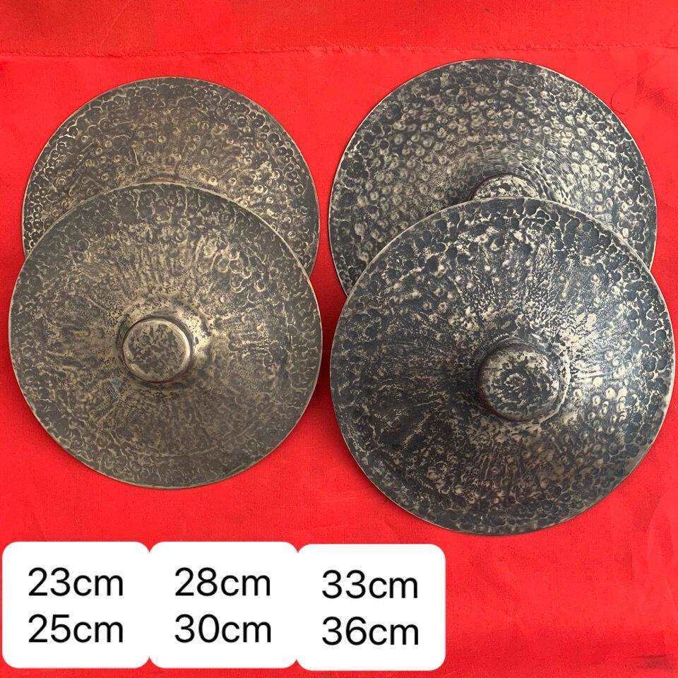 23-36cm青铜铙纯手工大铙黑铙阴阳孔雀铙闭口铙老铜铙