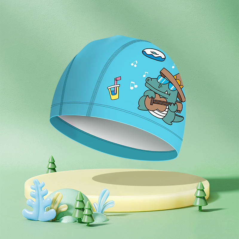 리틀 크로커다일 레이크 블루(수영모)