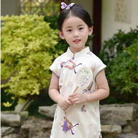 童旗袍;童民族服装;童马甲