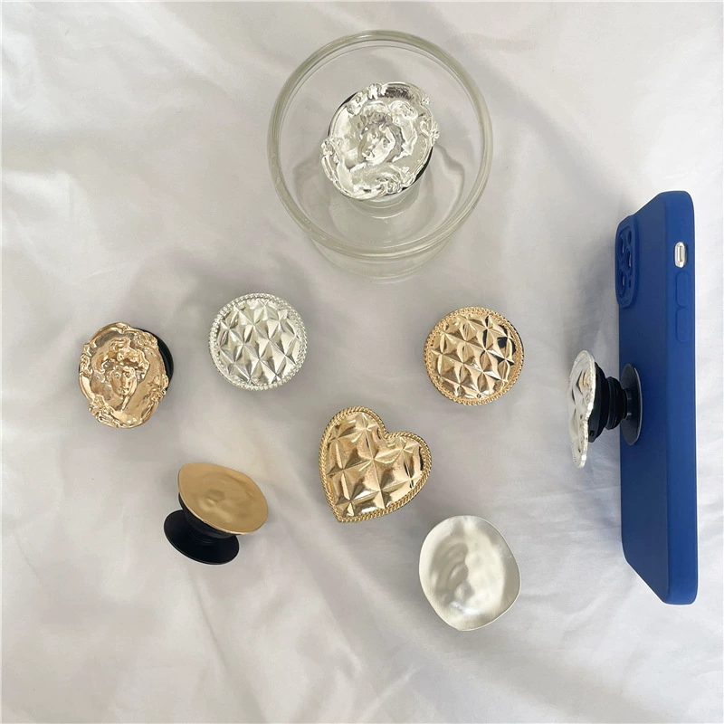 Гальванический металлический нерегулярный сердцевидный подставка для мобильного телефона