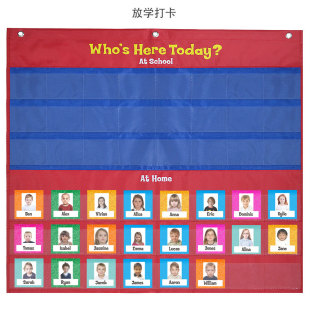 In stock supply Amazon Supply School student attendance hanging bag sign-in hanging bag photo attendance bag