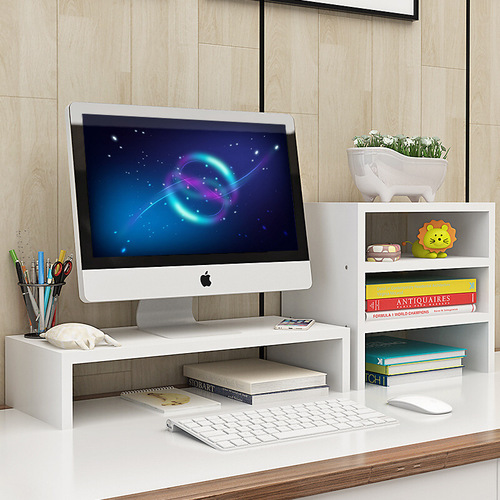Desk computer height stand monitor office desktop shelf storage laptop pad height base stand bracket