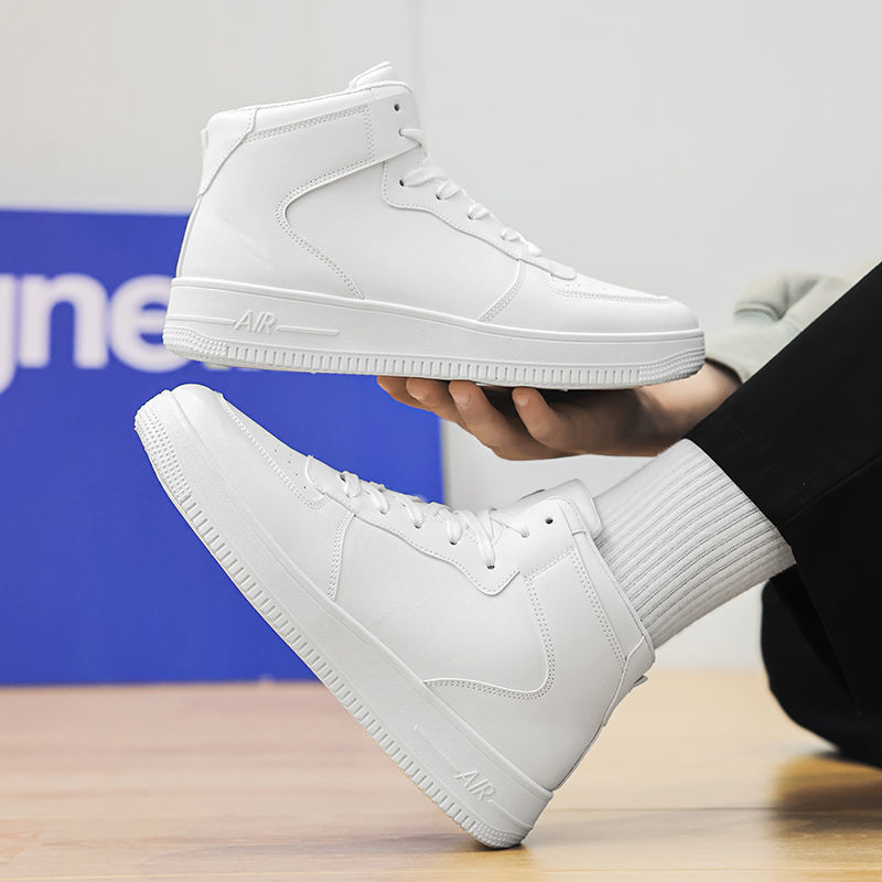 Automne et hiver haut de gamme version coréenne tendance sport 2024 nouvelle planche hommes décontracté polyvalent blanc chaussures hommes_voghion.com