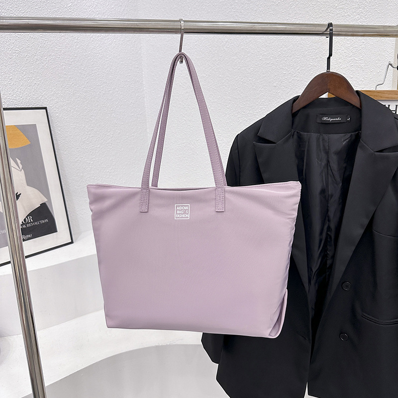 New Arrival Commuter Tote Bag Canvas Waterproof Nylon Large Capacity Shoulder Bag For Women