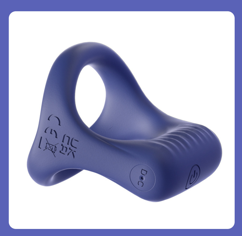 Remote Control Vibrating Cock Ring with Desensitizing Bead Insert, Rechargeable Silicone Delay Ring — detail image 17