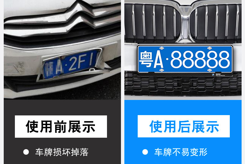 Suitable for Bmw License Plate Frame New 3 Series 5 Series 1 Series 7 Series Car License Plate Frame X1x3x5x6x4 License Plate Frame