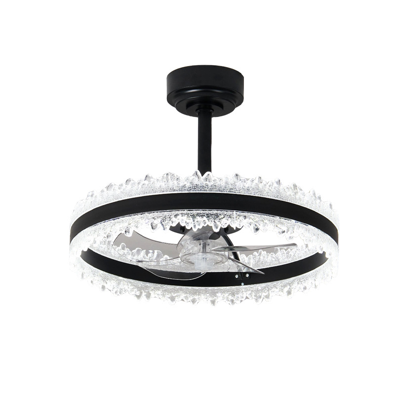 Ventilador de Techo con Luz Inversor de Acrílico y ABS con Control por App para Sala de Estar y Dormitorio