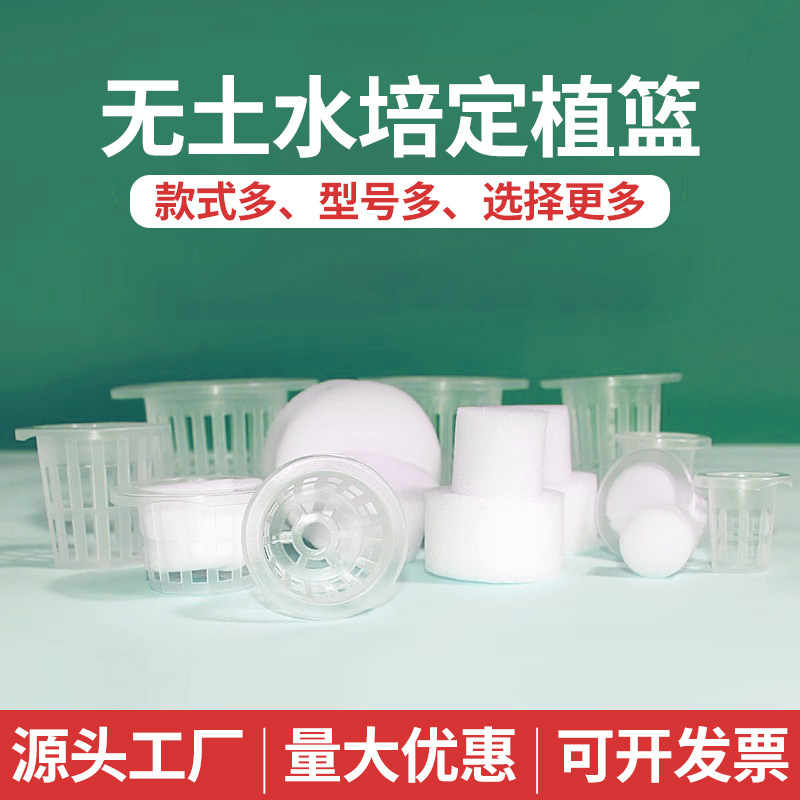 无土栽培种植篮杯水培定植水耕蔬菜草莓瓜果苗PP塑料绿植固根器