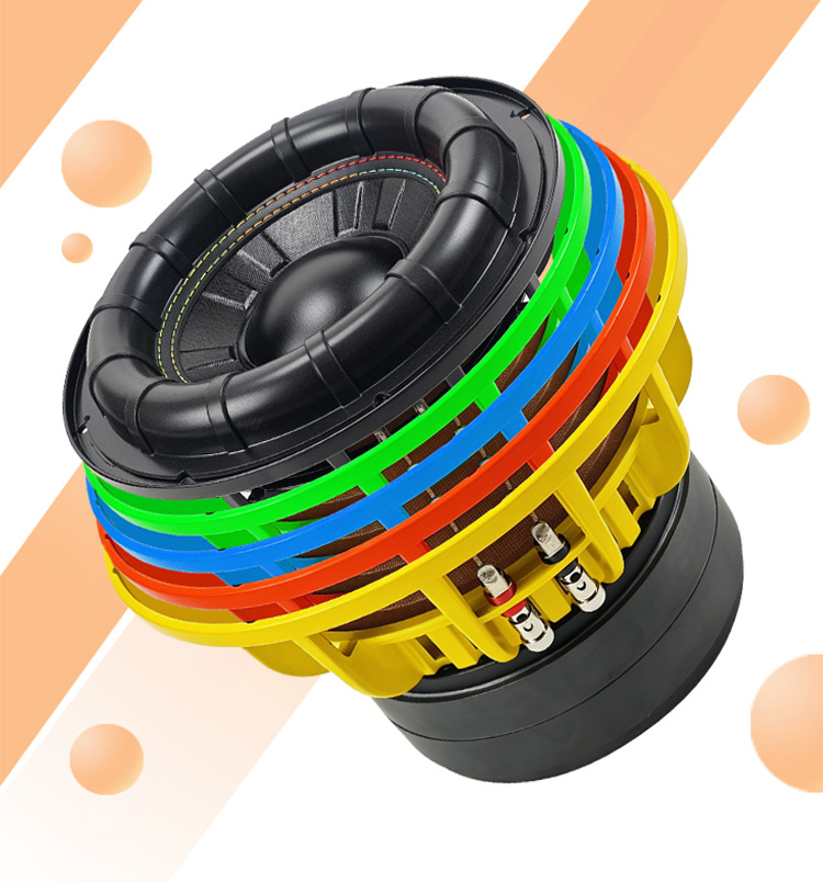 High-Power Car Subwoofer Dual Magnet Dual Voice Coil 10inch Heavy-Duty Subwoofer Car Audio Modification Bass