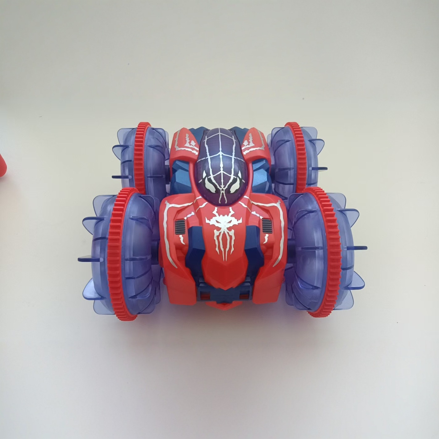 Coche teledirigido transfronterizo de doble modo (acuático y terrestre) Amazon 2.4G con luces, rotación de 360 grados, coche eléctrico de doble modo para niños