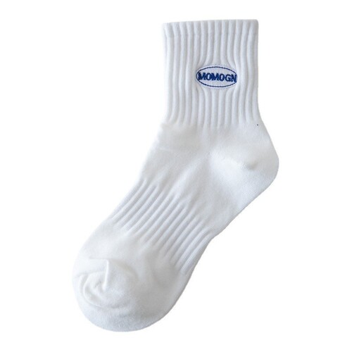 Socks for men wholesale cotton women's mid-calf cotton socks summer cotton socks men's letter embroidery sports mid-calf socks