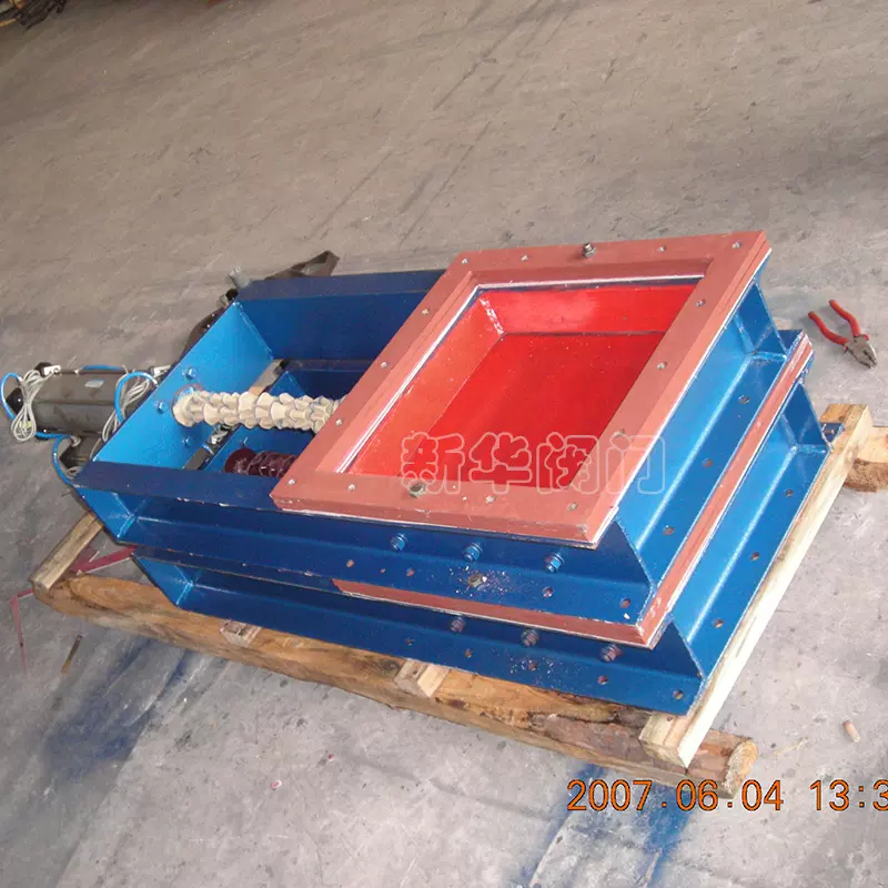 【小规模老厂】浙江新华阀门气动方口插板阀排灰平板闸门刀闸板阀