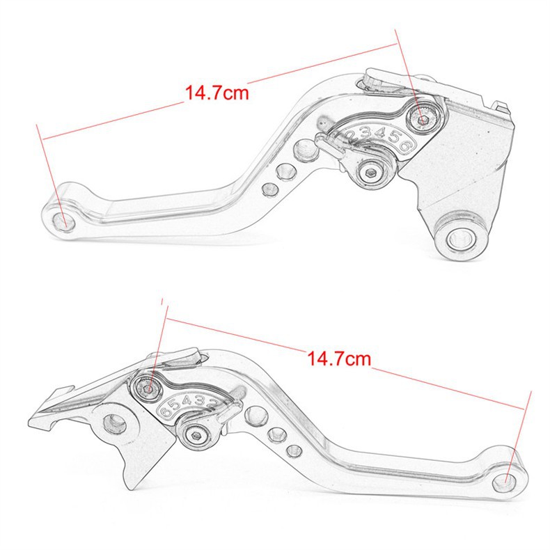 Kawasaki Ninja 400 Z400 18-24 Aluminum Alloy Modified 3-Finger Brake Lever Clutch Handlebar Accessories