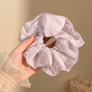 Anillo de cabello perezoso coreano cuerda de cabeza intestino grande niñas de alto nivel de la sensación de cabello de alta elasticidad correa de cabello de cabello super grande