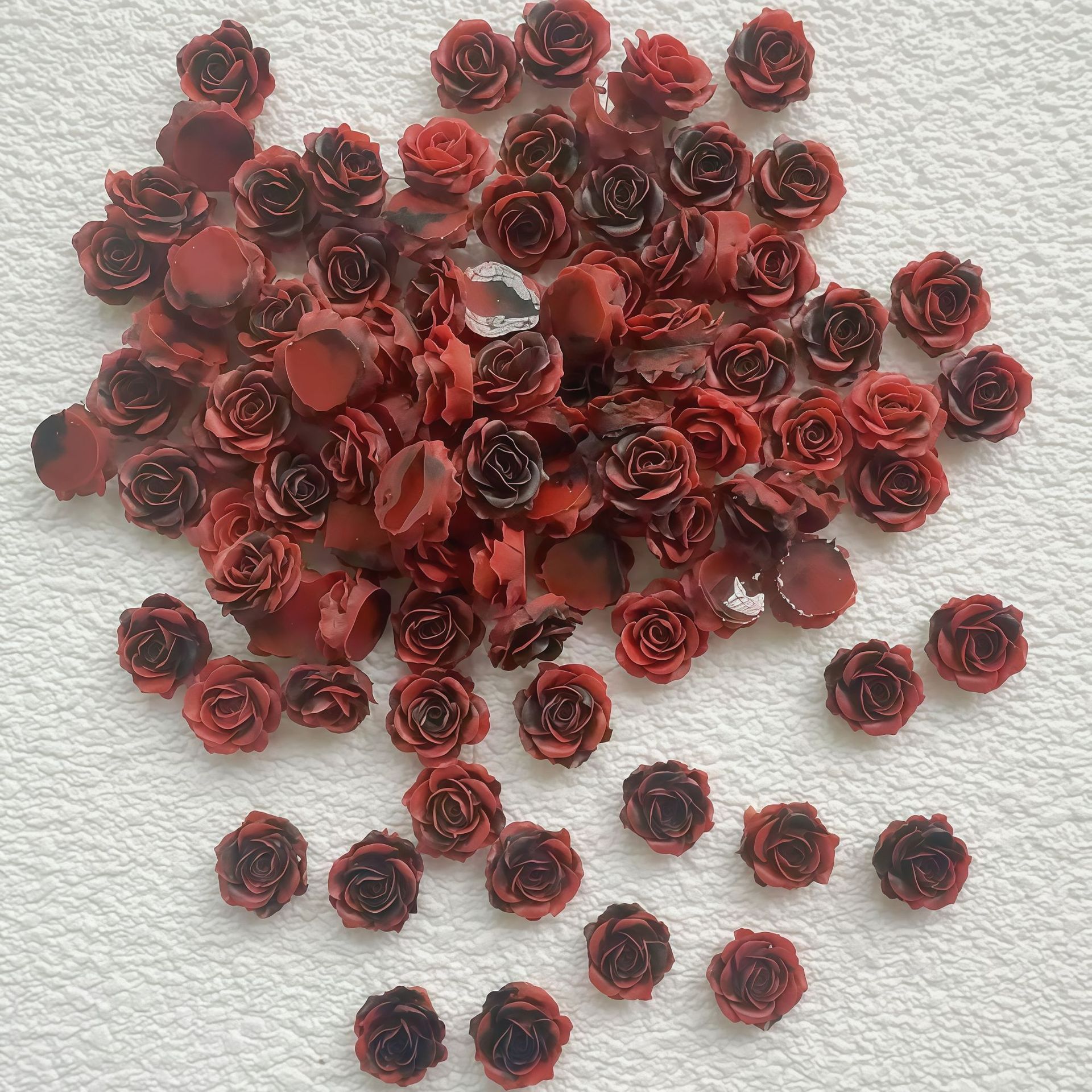 in stock wholesale pink rose carved rose nail decoration material bag luminous three-dimensional jewelry handmade