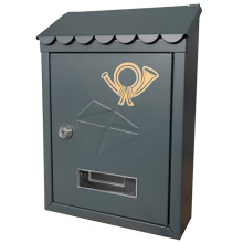 厂家直销欧洲信报箱邮箱清仓处理斜信封丝印喇叭金属信报箱TX0080