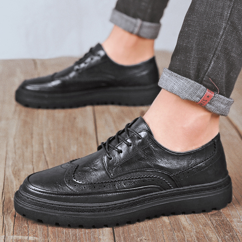 Chaussures homme en Cuir microfibre - Ref 3445740 Image 1