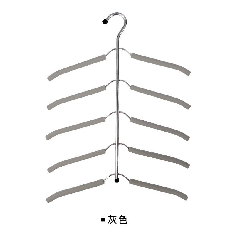 5層発泡管ワンピースハンガー多層発泡綿服掛け収納棚回転式ハンガー家庭用洋服店卸売り|undefined