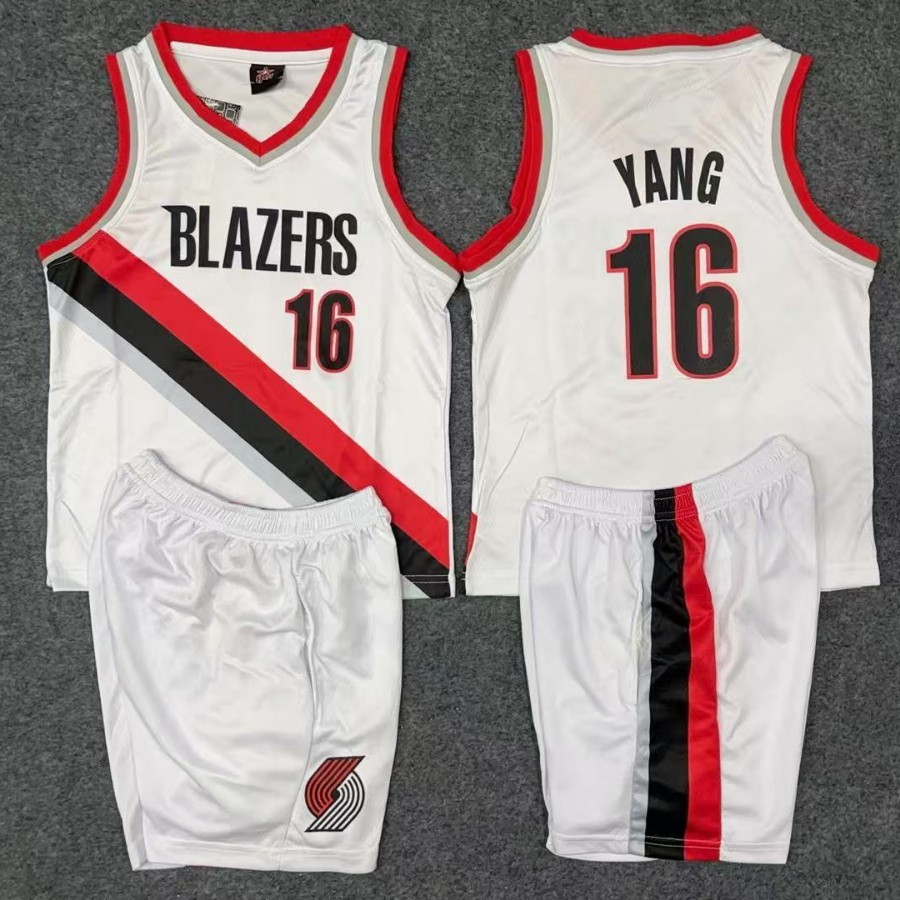 Trailblazer No. 16 Suit Children's Clothing Adult Basketball Clothing Kindergarten Performance Clothing Team Clothing 3Xs-5Xl