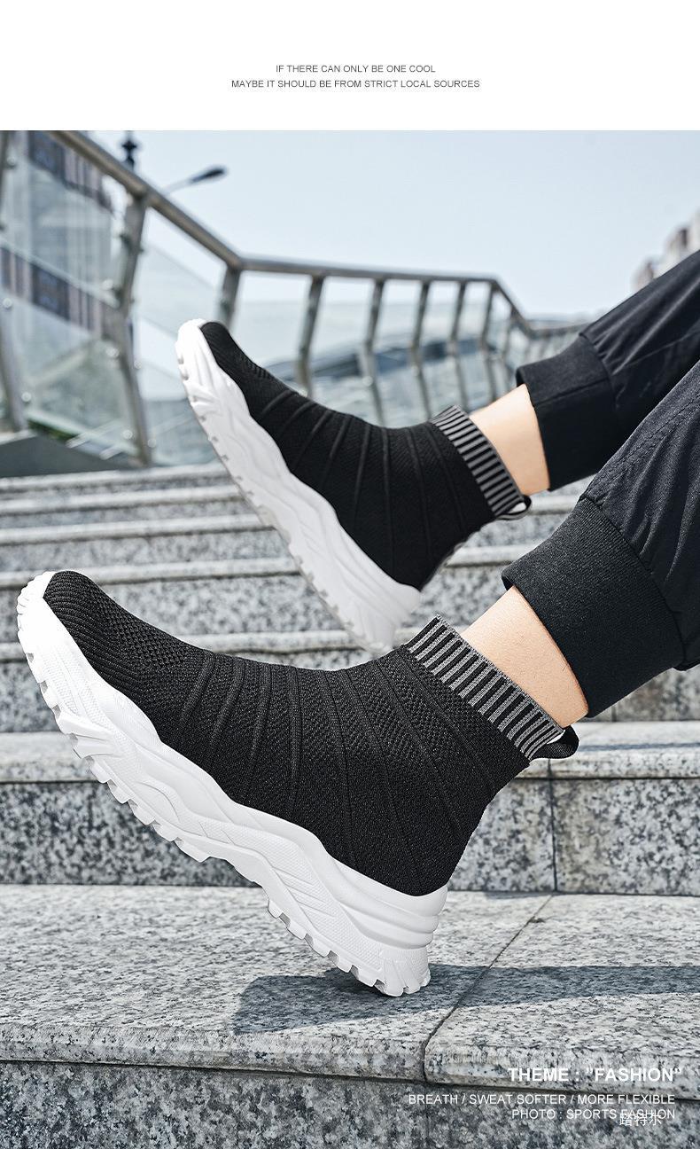 Breathable Mesh High Top Trainers Lightweight Casual Shoes Unisex_voghion.com