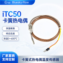 iTC50卡簧式热电偶温度传感器 延长导线热电偶 引线式温度传感器