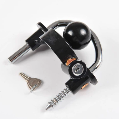 Car lock | Lock, Thickened Window-Breaking Metal U-Shaped - black-flower-basket-lock