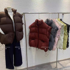 2025秋冬新宽松加厚立领羽绒棉马甲女休闲百搭外穿马夹外套