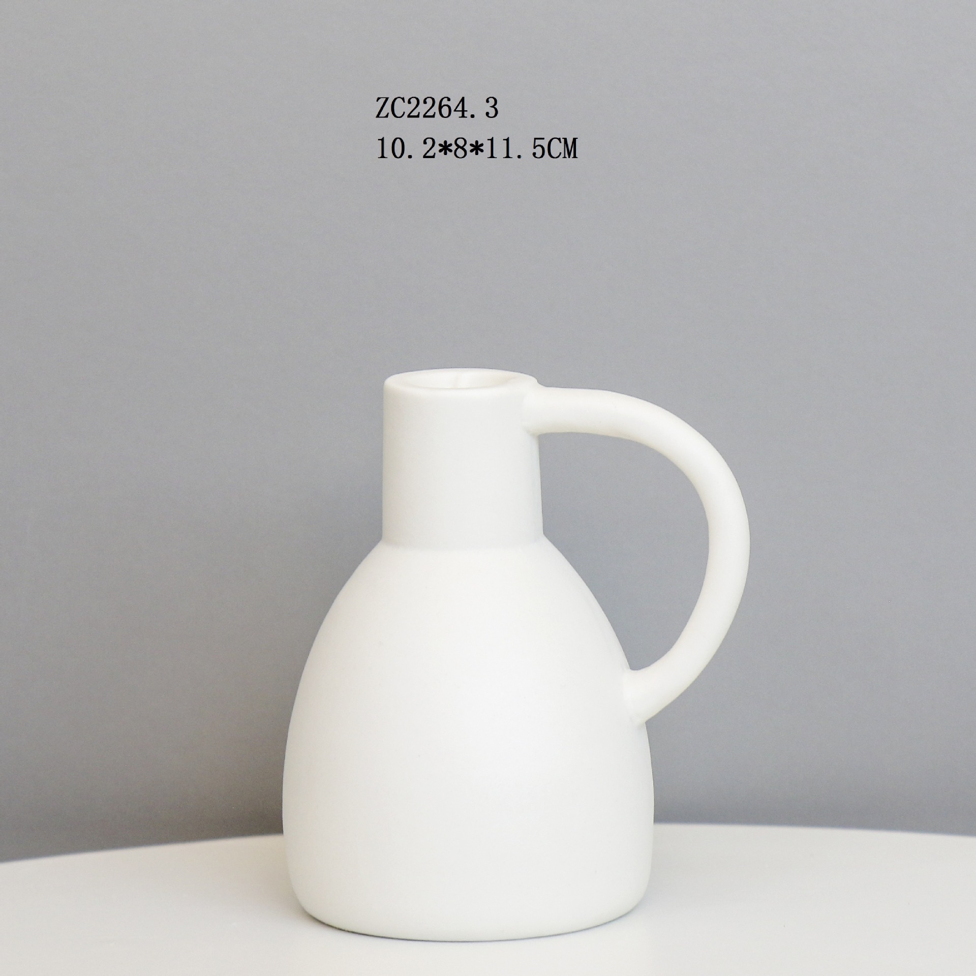 Moderno simple de una sola cabeza de estilo europeo romántico candelabro de cerámica decoración del hotel titular de la vela artesanía creativa