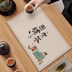 珪藻泥茶席茶マット吸水水マット中国式茶カップマット茶テーブル茶テーブルマット断熱耐摩耗性速乾マット