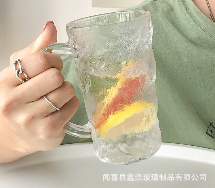New Japanese Glacier Glass Cup Breakfast Cup Oat Cup Yogurt Cup…