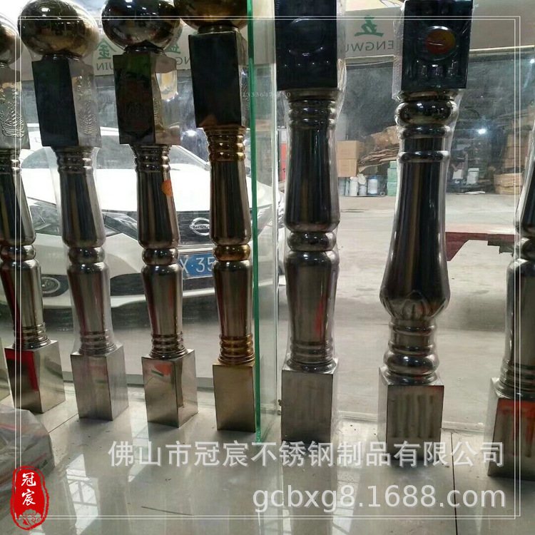 KTV会所走廊隔断用2.8米长葫芦型装饰管 酒吧加长不锈钢花瓶立柱