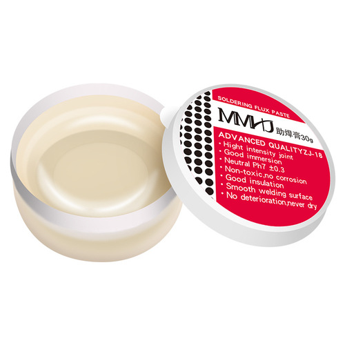 Solder paste, flux, rosin flux, strong, easy to solder, no-clean soldering, acid-free, halogen-free, yellow solder, conductive