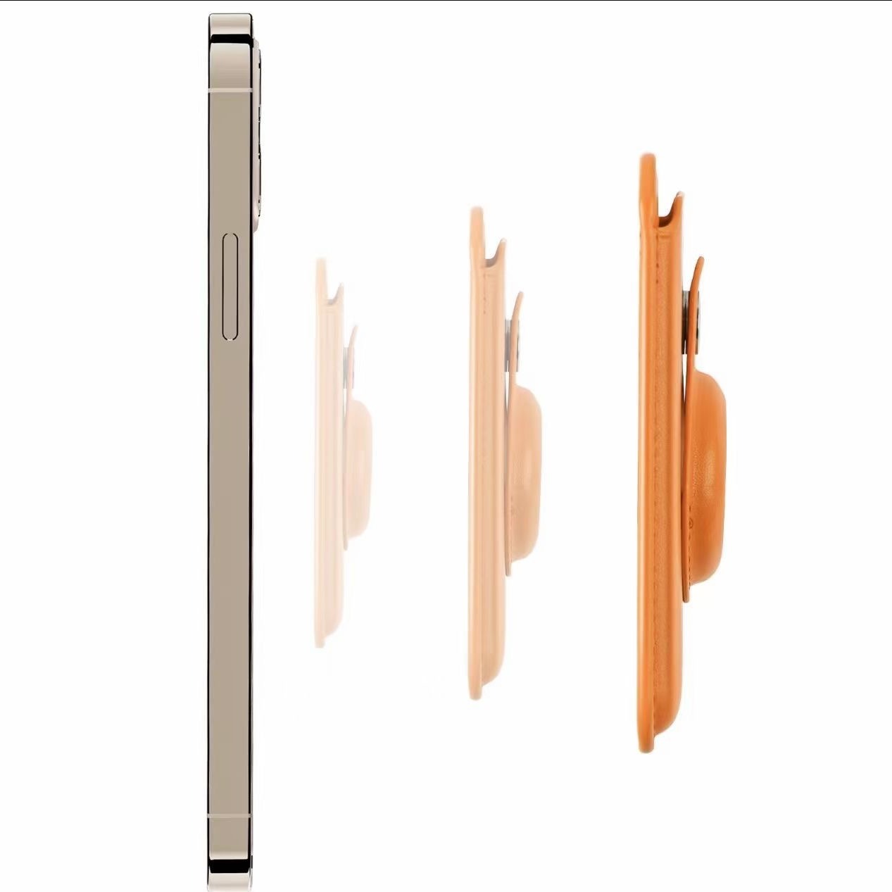 Aplicable a Apple 13MagSafe titular de la tarjeta magnética titular de la tarjeta cubierta protectora airtags anti-perdido dispositivo cubierta protectora