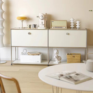 Nordic Ins Style USM Module Combination Cabinet Homestay Internet Celebrity Creative Locker Modern Simple Cream Style Sideboard