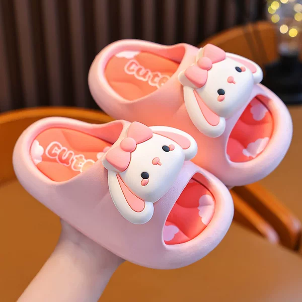 Children's slippers summer boys and girls parent-child breathable non-slip soft bottom indoor bath children's beach sandals