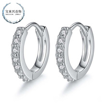 直播热卖一件代发甜美气质时尚珍珠镶钻爱心耳环耳钉女直销