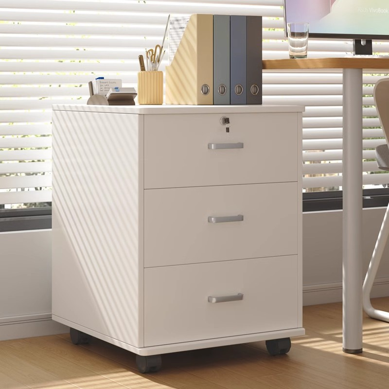 Filing Cabinet Under Office Desk Cabinet with Lock Storage Cabinet Drawer Type Mobile Low Cabinet Small Cabinet Beside Desk