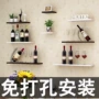 客厅墙面一字墙上置物板